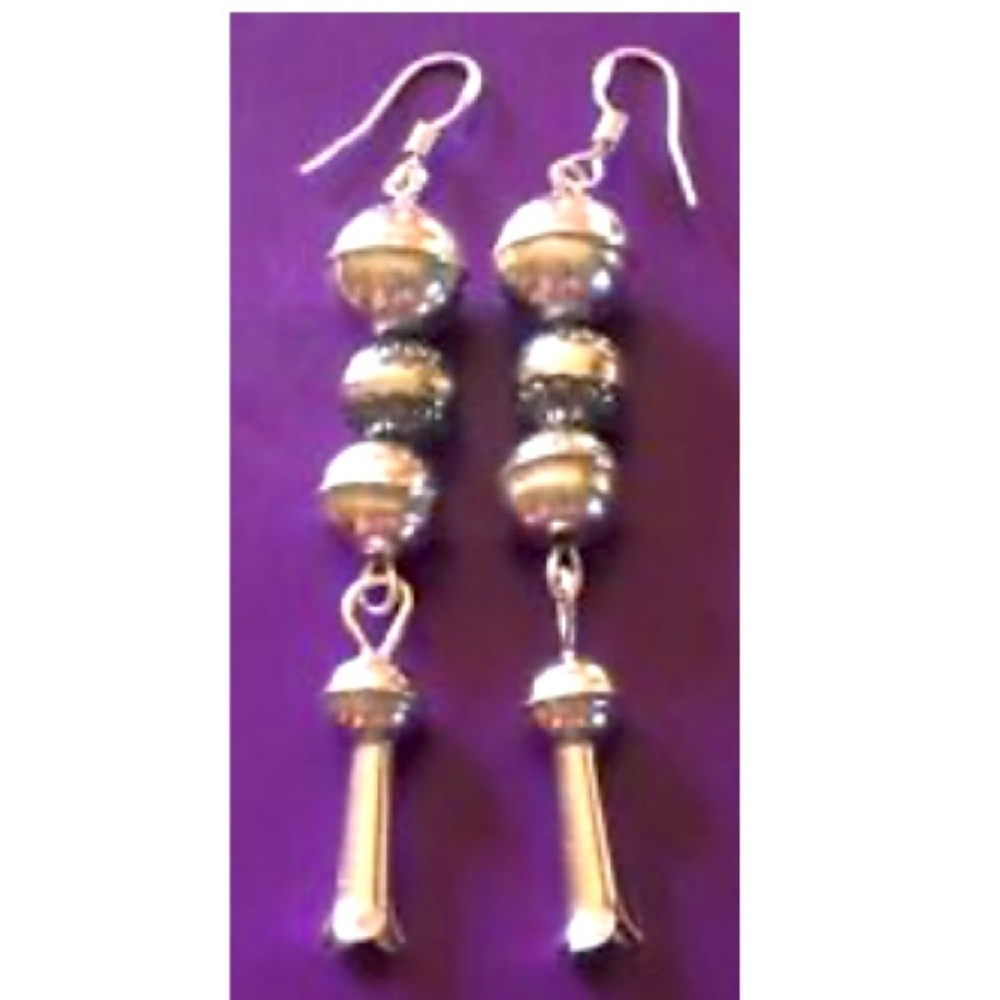 NAVAJO SQUASH BLOSSOM EARRINGS